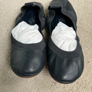 Yosi Samra navy ballet flats